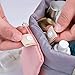 INVODA Cosmetic Bag for Women Barrel Shaped Travel Makeup Bags Large Capacity Soft Waterproof Portable Drawstring Cosmetic Bag Multifunctional Bucket Toiletry Bag (Pink)