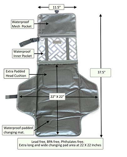 image for Anvy & Me Diaper Changing Clutch with Changing Pad for Baby Infants an