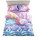 Vaulia Lightweight Microfiber Duvet Cover Sets, with Zipper Closure, Colorful Clouds Pattern Design - Queen