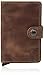 Secrid Men Mini Wallet Genuine Leather Vintage RFID Safe Card Case for max 12 cards