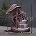 OTOFY Handmade Ceramic Incense Holder, Backflow Incense Burner Figurine Incense Cone Holders Home Decor Gift Decorations Statue Ornaments (Fly Dragon)