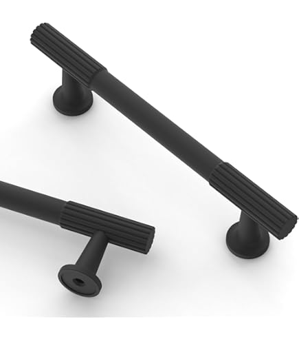 Asidrama 10 Pack Matte Black Kitchen Cabinet Knobs Bahrain