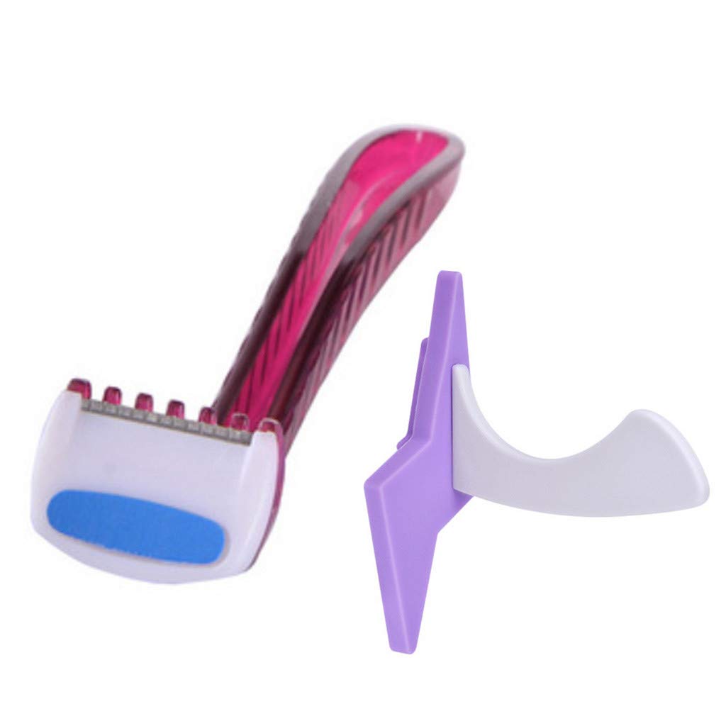 SUGEER Women\'s Razor Portable Special Styling Tools Bikini Trimmer Shaver for Women, Pubic Hair Razor and Bikini Shaving Stencil Special DIY Privates Shaper Secret Intimate Tools