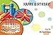 Aladdin Jasmine Party Supplies Featuring Aladdin Balloons, Jasmine Balloons and WGIS We Got It Shop Printed Happy Birthday Ribbon