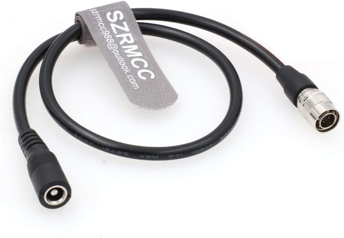 SZRMCC DC 2.5 Jack to Hirose 4 Pin Male Power Cable for Sony Camera Sound Devices or Recorder Zoom F4 F8 Zaxcom (Straight 4pin to dc2.5 Jack) - Image 3