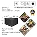 Porch Shield Fire Pit Cover - Waterproof 600D Heavy Duty Fade Resistant Square Patio Fire Pit Table Cover Black - 40 x 40 inch