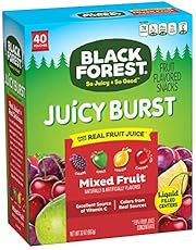 Black Forest Fruit Snacks Juicy Bursts, Mixed Fruit, 0.8 Ounce (40 Count)