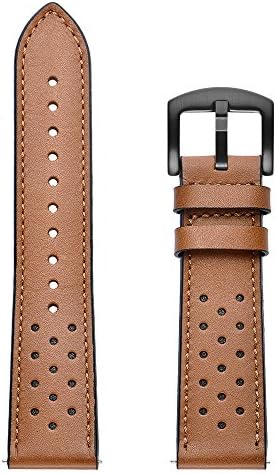 Jessie Storee Luxury Leather Watch Bands for Huawei Watch GT Quick Release Replacement Strap for Women Buckle Belt Replacement Leather Watch Strap for Men Leather Fashion Bracelets (Brown)