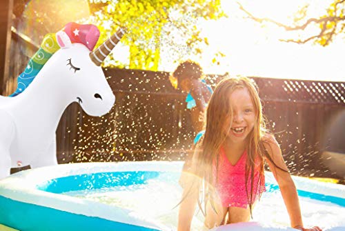 Giant Inflatable Unicorn Sprinkler with Rapid Valve, Perfect for Party Fun - Thumbnail 5