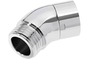 Handheld Shower Head Elbow Adapter G1/2" Shower Connector 45 Degree Adapter Solid Brass showerhead Elbow for Most Standard Sh