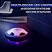 Kids Toys Hover Ball Soccer Ball Toy with 2 Goals, Hover Ball Set with LED Light, Excellent Time Killer for Boys/Girls, Air Soccer Disk with Foam Bumper for Indoor Games, An Inflatable Ball Included