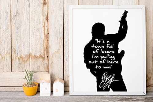 Katharas Bruce Springsteen It's A Town Full of Losers - Limited Poster Artwork - Professional Wall Art Merchandise - Singer, Born to Run, E Street Band