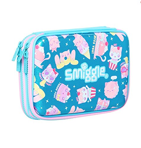 Smiggle says double hardtop pencil case Blue Dominican Republic Ubuy