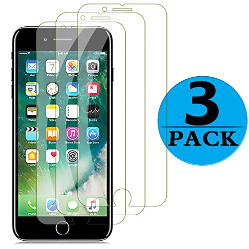 Compatible with iPhone 8 Screen Protector,3-Pack Tempered Glass Screen Protector 3D Touch Clear Screen Protector Glass Film Compatible with iPhone 8
