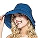 HH HOFNEN Summer Cotton Linen Packable Bucket Sun Hats for Women Fold-up Boonie Fishing Hat