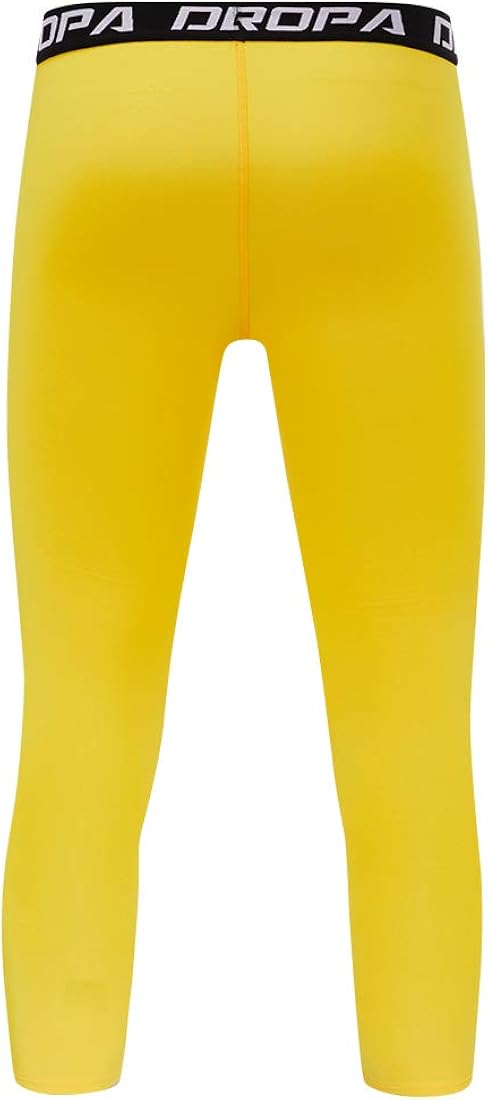 DEVOROPA Boys Leggings Quick Dry Youth Compression Pants Sports Tights Basketball Base Layer: Clothing