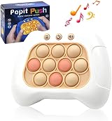 Jastown Quick Push Bubbles Game Console Sensory Fidget Toy White
