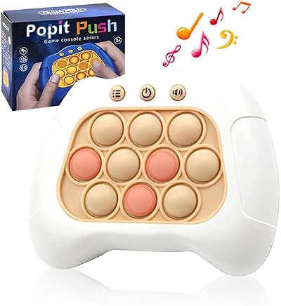 Jastown Quick Push Bubbles Game Console Sensory Fidget Toy White