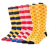 JYinstyle 3 Pack Men's Luxury Combed Cotton Casual Dress Socks