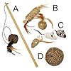 VOSS.PET Katzenspielzeug Set: 4 Teile ECO Katzenangel Katze Spielzeug Bälle Maus Sisal