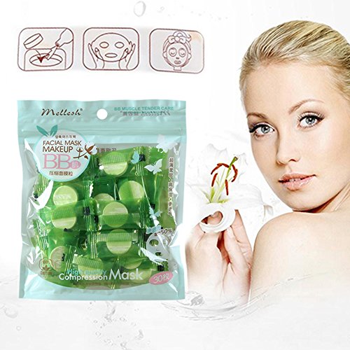Gracefulvara 30PCS Compressed Facial Mask Paper DIY Skin Care Mask