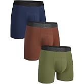 Men's Underwear Boxer Briefs 3 Pack, Soft Breathable Underwear Comfortable | Underpants for Men with ComfortFlex Waistband, Moisture Wicking, 5''
