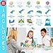 Hippococo Magnetic 3D Building Blocks with Marble Run Game: New Innovative STEM Educational Toy for Boys/Girls, Durable, Sturdy & Safe Construction Set, Promote Kids Creativity & Imagination (60 PCS)