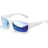 DEAFRAIN Kids Sunglasses Boys Girls Youth Polarized Unbreakable Flexible Sports Baseball Glasses for Teen Age 5-12