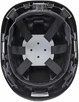 Portwest PS53 Safety Hard Hat Unvented ABS Shell 6 Point Harness Black view 4