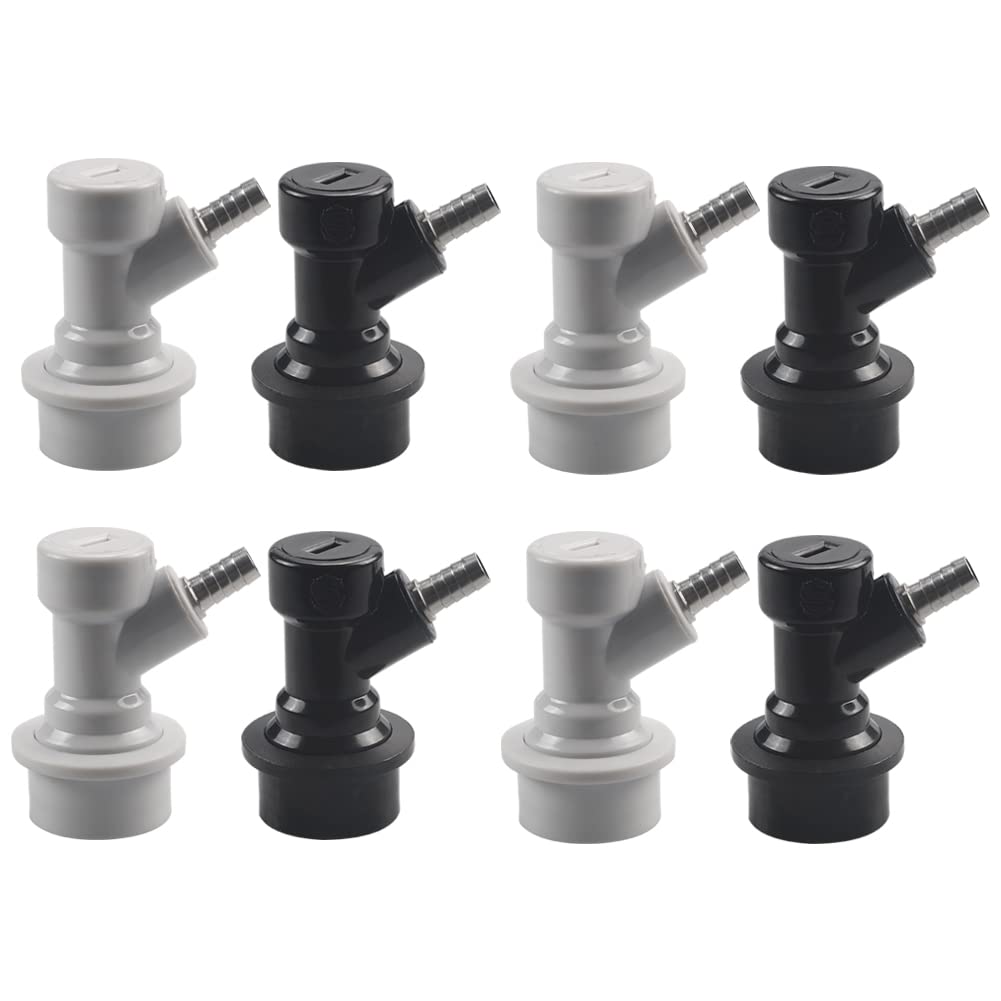 Cornelius Keg Ball Lock Disconnects - LUCKEG Brand Homebrewing Keg Fitting Ball Lock Disconnects Barb for Corny Keg