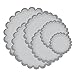 Spellbinders S4-124 Nestabilities 6-Piece Concentric Die Template, Classic Scalloped Circles, Large
