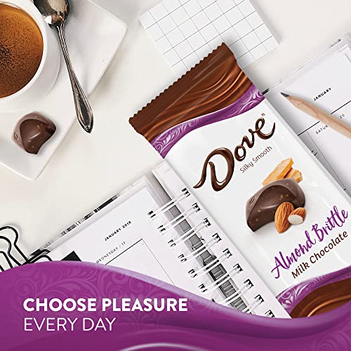 DOVE Candy Almond Brittle Milk Chocolate Bars, 3.30 oz Bars (Pack of 12