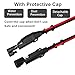 KUNCAN 25FT SAE to SAE 2 Pin Extension Cable DC Power 16awg Heavy Duty Battery Quick Disconnect/Connect Wire Harness with SAE Connectors with Dust Cap