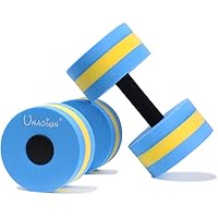 UNAOIWN Water Dumbbells Water Aerobics for Pool Fitness Exercise Lightweight Resistance Aquatic Dumbbell Pool Barbells for Sw