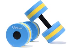 UNAOIWN Water Weights for Pool Exercise 2Pcs Water Dumbbells Water Aerobics Pool Barbells Lightweight Resistance Aquatic Dumbbell for Swimming