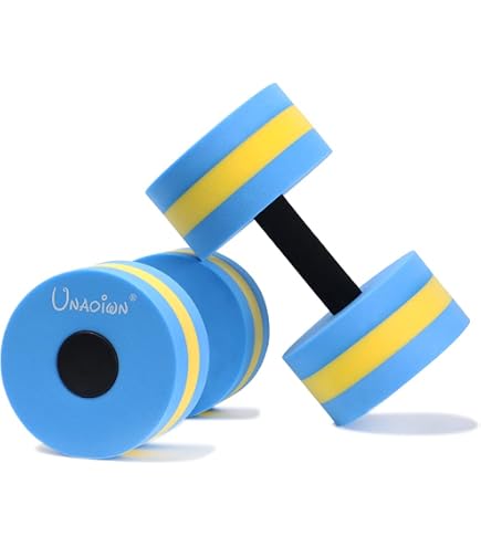 Lot De 2 Haltères Aquatiques En Mousse EVA Détachables – Accessoire Fitness Piscine Homme/Femme