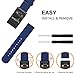Fintie Band Compatible with Garmin VIVOACTIVE HR, Soft Nylon Sport Straps Adjustable Replacement Watch Bands with Metal Buckle Wristband Compatible Garmin Vivoactive HR Sports GPS Smart Watch, Navy