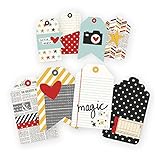 Simple Stories Say Cheese II Layered Stitched Tags (8 Pack)