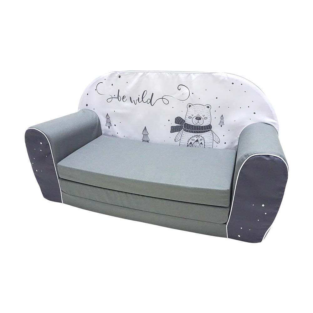 KNORRTOYS.COM Bear 68449 Children's Sofa Grey