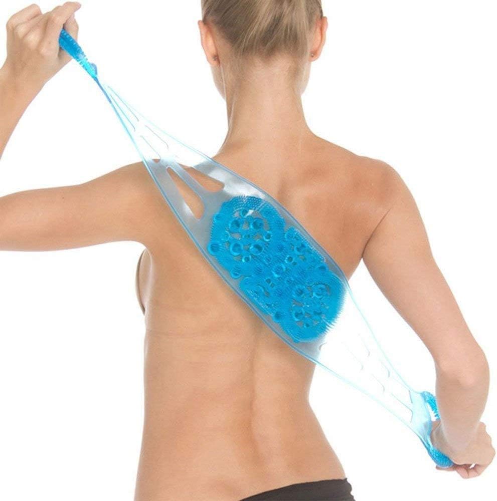 VASHANT | Bathroom Back Sided Scrubber Massage Belt | Full Body Cleaning Sponge | Bath Brush Rubbing Belt Shower Wash | Extra Long