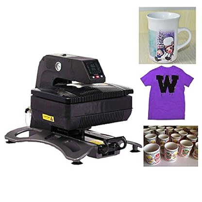 Zorvo Multiple Auto Pneumatic 3D Sublimation Vacuum Heat Press Transfer Machine,Digital Swing Away Transfer T Shirt Hat Mug (110V)