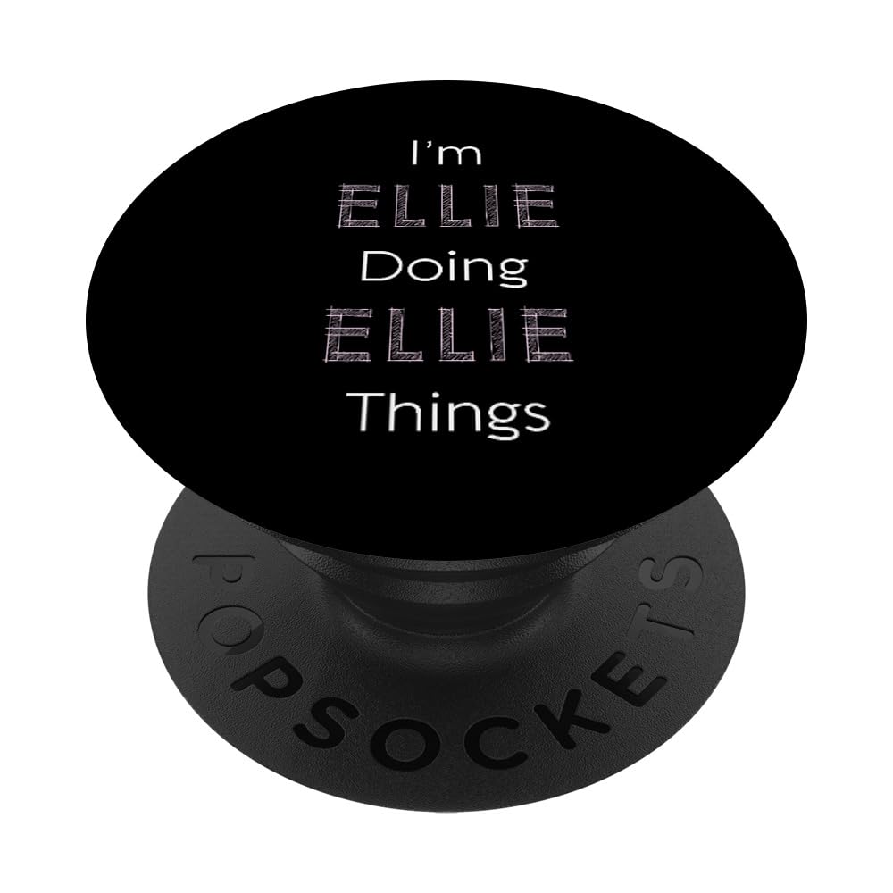Ellie Name Personalized Women Cute Pink Girl Things PopSockets Swappable PopGrip
