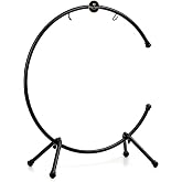 26" Table Gong Stand, Coated Steel, Extra-large &mdash; NOT MADE IN CHINA &mdash; for Meditation, Sound Healing Therapy and Yoga, 2-YEAR WARRANTY