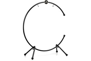 26" Table Gong Stand, Coated Steel, Extra-large — NOT MADE IN CHINA — for Meditation, Sound Healing Therapy and Yoga, 2-YEAR 