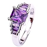 YAZILIND Jewelry Charm Silver Plated Anniversary Ring For Women Gift Size10