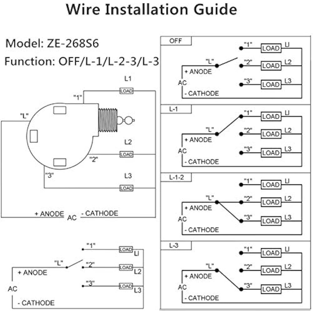 Zing Ear ZE268S6 Switch Compatible Hunter Ceiling Fan, 3 Speed 4 Wire Beaded eBay