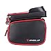 Idea Bike Phone Mount Bag, Waterproof Universal Cycling Bicycle Frame Bags Phone Mount Holder for iPhone 6/6s/7/7s/8/X Plus Samsung 7 Note 7 Below 6.2 inch Top Tube Handlebars Storage Bagthumb 1