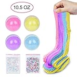 Fluffy Slime - Meland 6 OZ Purple Jumbo Fluffy Floam Slime Stress Relief Toy Scented Sludge Toy for Kids and Adults, Super Soft and Non-sticky, ASTM Certified