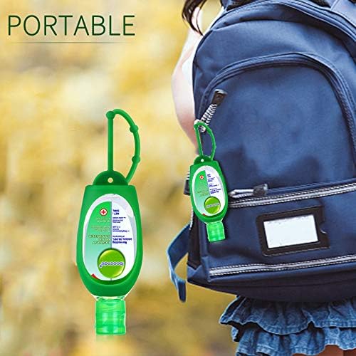 Metyere Travel Portable Hand Sanitizer Gel Disposable Cleaning Hand Soap No Clean Foaming Handwash with Moisturizers,Travel Silicone Holder Disposable Cleaning Hand Soap