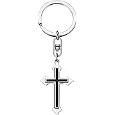 PLwelth Cross Keychain for Women Men Cute Christian Faith Keychain for Car Wallet Backpack Charm Accessory Gifts for Her Him